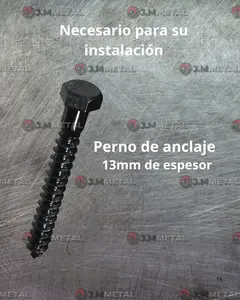 Anclaje para pilar de madera 5x5 (2 Unidades) - Jmmetal