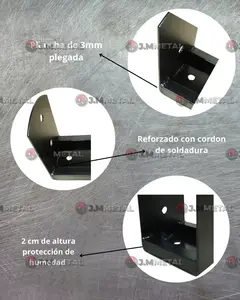 Base para pilar de madera 4x4 Bruto (2 Unidades) - tienda en línea
