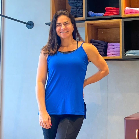 Regata Aline viscolinho azul royal - comprar online