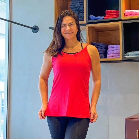 Regata Aline viscolinho rosa - comprar online