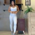Legging jacquard branca - comprar online