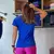 Blusa Gola V azul royal na internet
