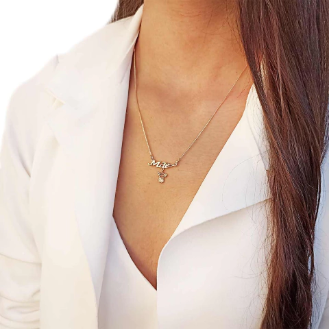 Colar Mãe de Menina Folheado em Ouro 18K - comprar online