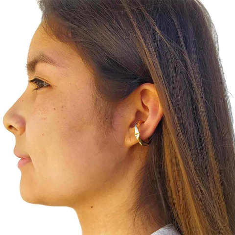 Piercing Ondulado Juliette Grande Folheado em Ouro 18K - comprar online