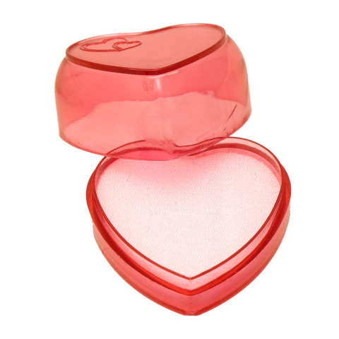 Caixinha de Acrílico para Anel em Formato de Coração - comprar online