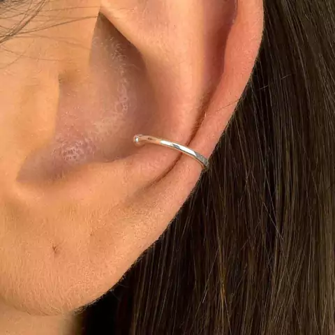 Brinco Piercing Fake Argolinha Lisa Prata 925 - comprar online