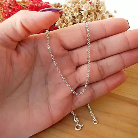 Colar Corrente Elo Português Avulsa 40cm Feminina em Prata 925 - comprar online