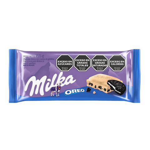 Chocolate Milka Blanco Con Oreo Tableta X 155 Gramos