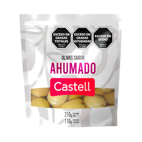 Aceitunas Verdes Ahumadas Castell X110 Gramos - comprar online