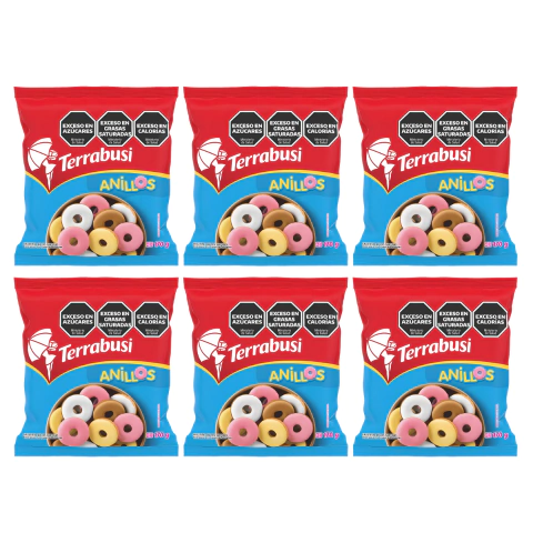 Galletitas Terrabusi Anillos Clasicos 170gr Pack X6 Unidades