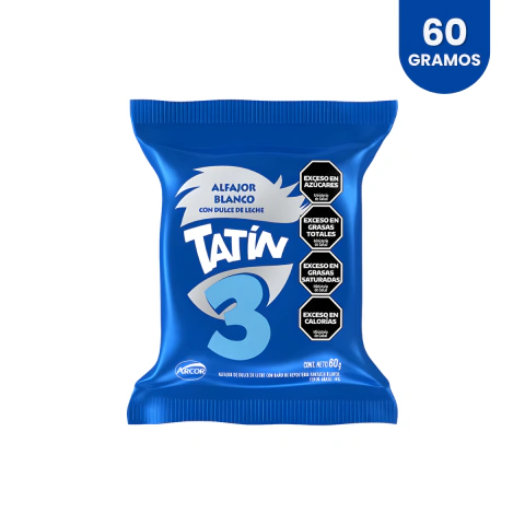 Alfajor Tatin Triple Blanco 60gr