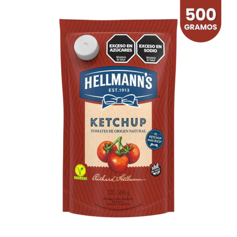 Ketchup Hellmann's Clasico Aderezo Doypack 500g