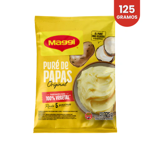 Puré De Papas Maggi Original Instantáneo 125g