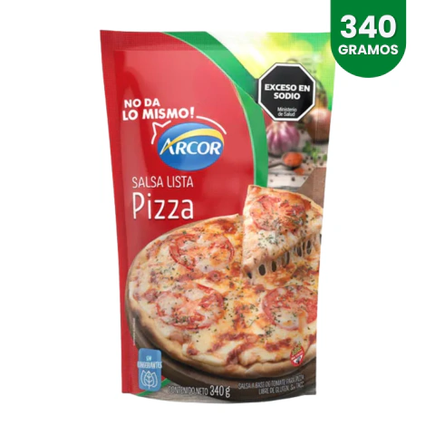 Salsa Pizza Arcor Doypack 340g Lista Para Usar