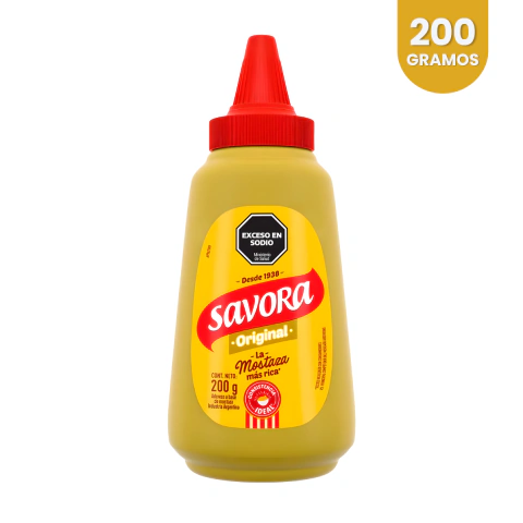 Mostaza Savora Original Squeeze 200g