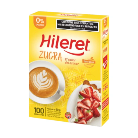 Edulcorante Hileret Zucra 100 Sobres