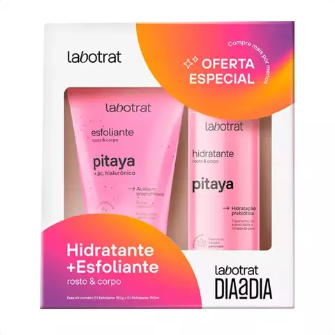 Kit Labotrat Hidratante e Esfoliante Rosto e corpo Pitaya