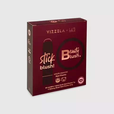 Kit Blushes Red Mocha Vizzela + La's - comprar online