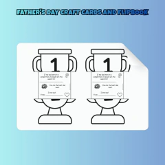 Father's Day Craft Cards and Flipbook - Clear English