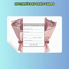 Mother's Day Craft Cards - Clear English