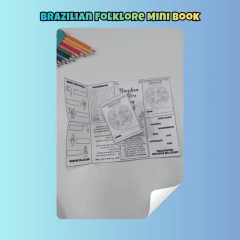 Brazilian Folklore Mini Book - Clear English
