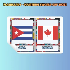 Flashcards - Countries (World Cup 2026) - Clear English