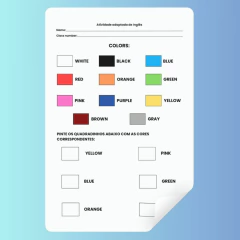 Atividades Adaptadas de Inglês na internet