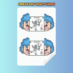Circus Day Craft Cards na internet