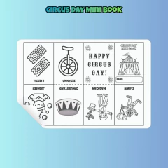 Circus Day Mini Book - comprar online