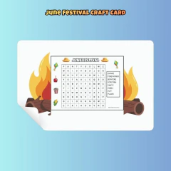 June Festival Craft Card - comprar online