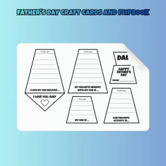 Father's Day Craft Cards and Flipbook - comprar online