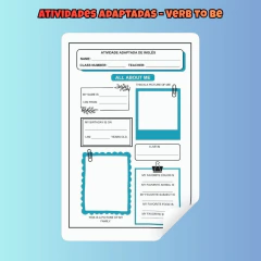 Atividades Adaptadas - Verb to be - comprar online