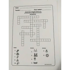 Imagem do June Festival Worksheets