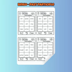 Bingo - Past Participle - Clear English
