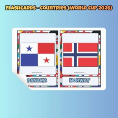 Flashcards - Countries (World Cup 2026) - loja online