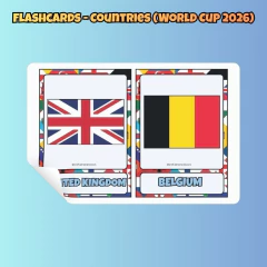 Flashcards - Countries (World Cup 2026) - comprar online