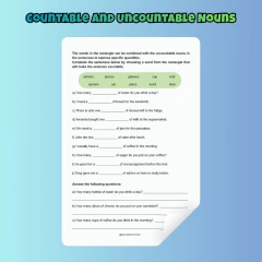 Countable and Uncountable Nouns na internet