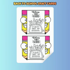 Back to School Craft Cards na internet