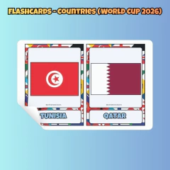 Flashcards - Countries (World Cup 2026) na internet