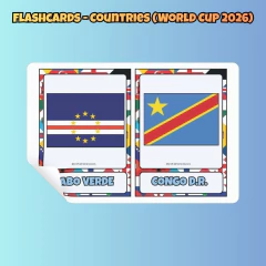 Flashcards - Countries (World Cup 2026) na internet