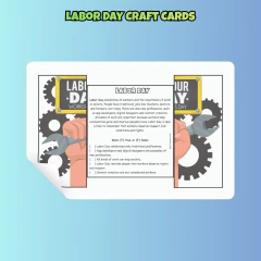 Imagem do Labor Day Craft Cards