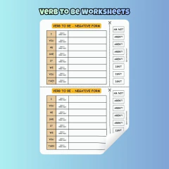 Verb to be Worksheets - Clear English