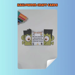 Halloween Craft Cards - Clear English