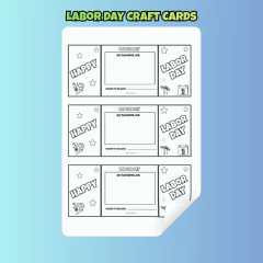 Labor Day Craft Cards - Clear English