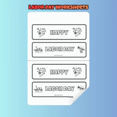 Imagem do Labor Day Worksheets