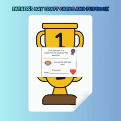Father's Day Craft Cards and Flipbook - comprar online