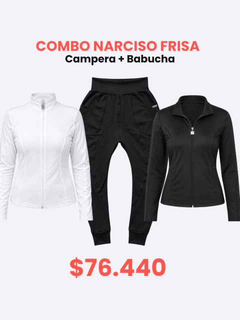 COMBO NARCISO FRISA - CAMPERA Y BABUCHA