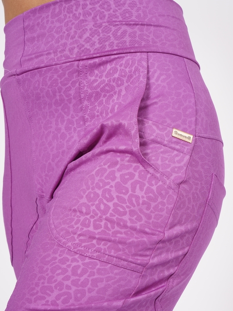 Babucha Narciso Animal Print Violeta - comprar online