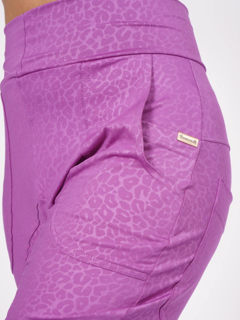 Babucha Narciso Animal Print Violeta - comprar online