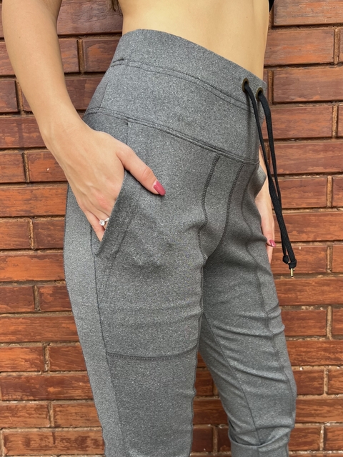 Pantalón Babucha Roxi Gris Melange - comprar online